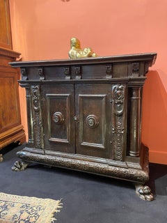 Florentine Credenza with Corner Columns