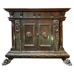 Antique Florentine Credenza with Corner Columns