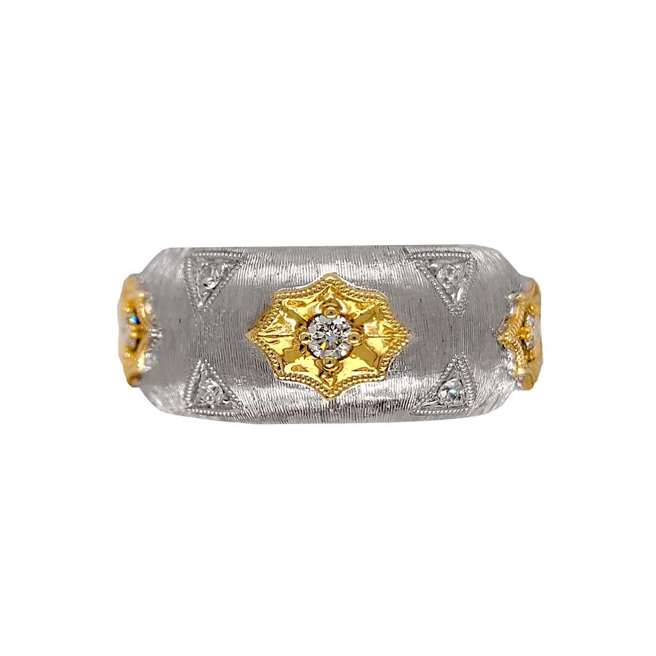 Produit par le designer italien primé Stefano Vitolo. Stefano crée des bijoux artisanaux personnalisés, uniques en leur genre, avec d'excellentes pierres précieuses, dans le respect de l'artisanat italien du vieux continent.
Cette bague artisanale