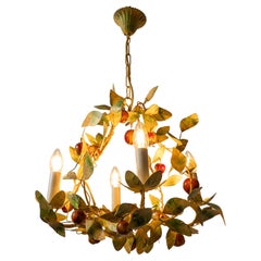 Used Florentine floral chandelier