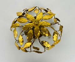 Florentine Flower Shape Flushmount Attributed to Banci Firenze, 1950s