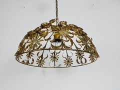 Florentine Pendelleuchte in Blumenform, Banci Firenze zugeschrieben, 1970er Jahre