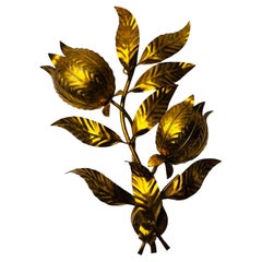 Applique Florentine en forme de fleur par Hans Kögl, Allemagne, années 1950