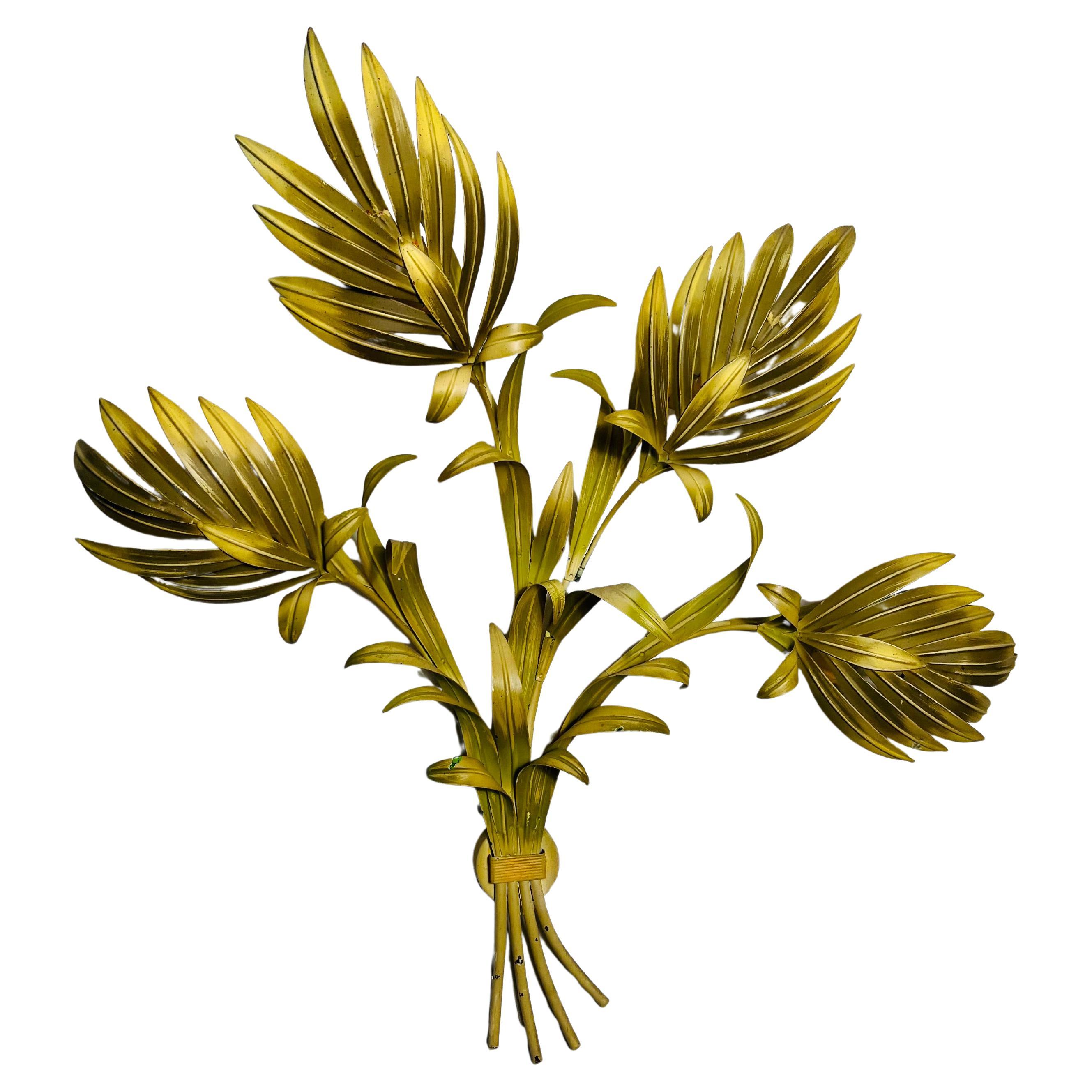 Florentine Flower Shape Wall Lamp, Italy, 1950s