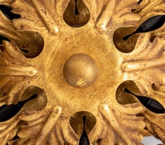 Pendentifs en métal doré Florentine, paire