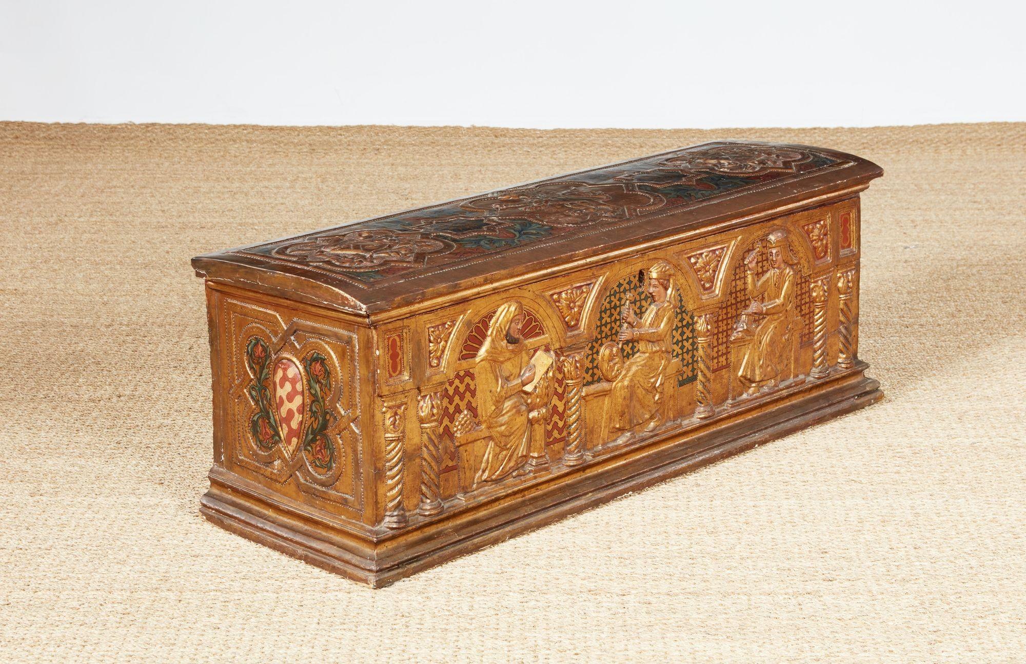 Florentiner Giltwood Kassone im Angebot 4