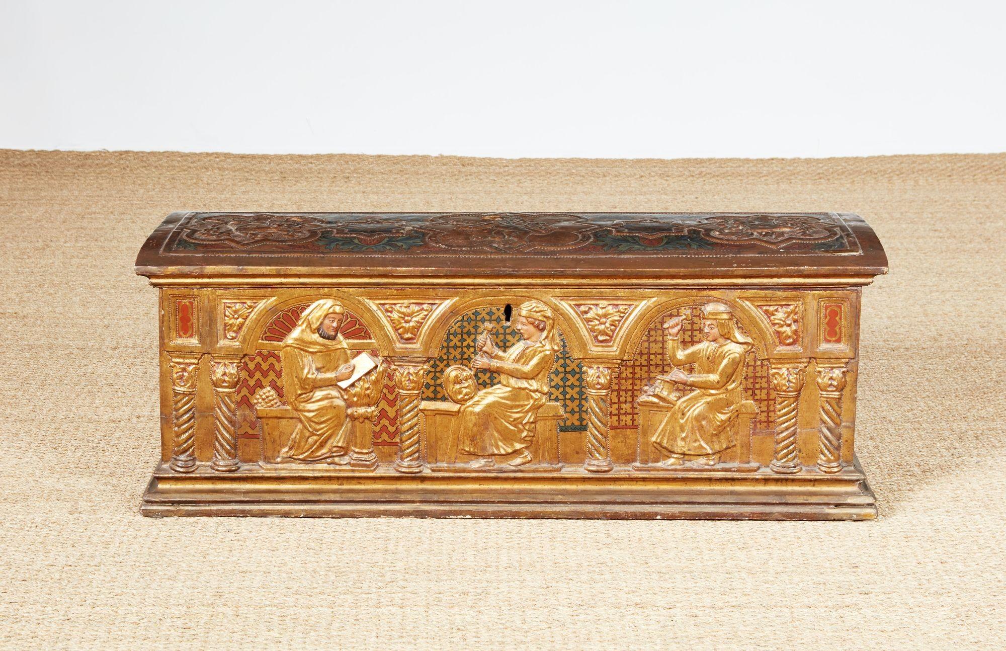 Florentiner Giltwood Kassone im Angebot 5