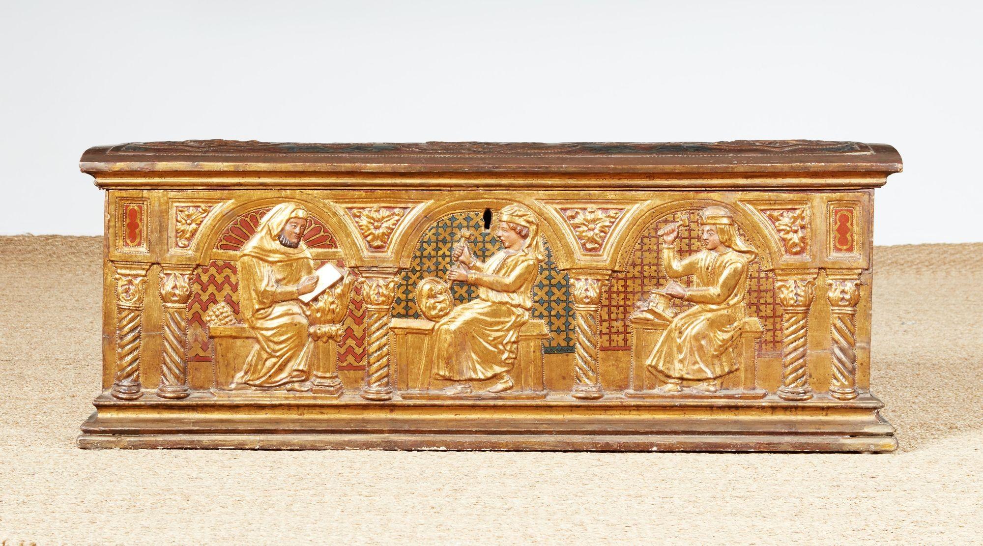 Florentiner Giltwood Kassone im Angebot 6
