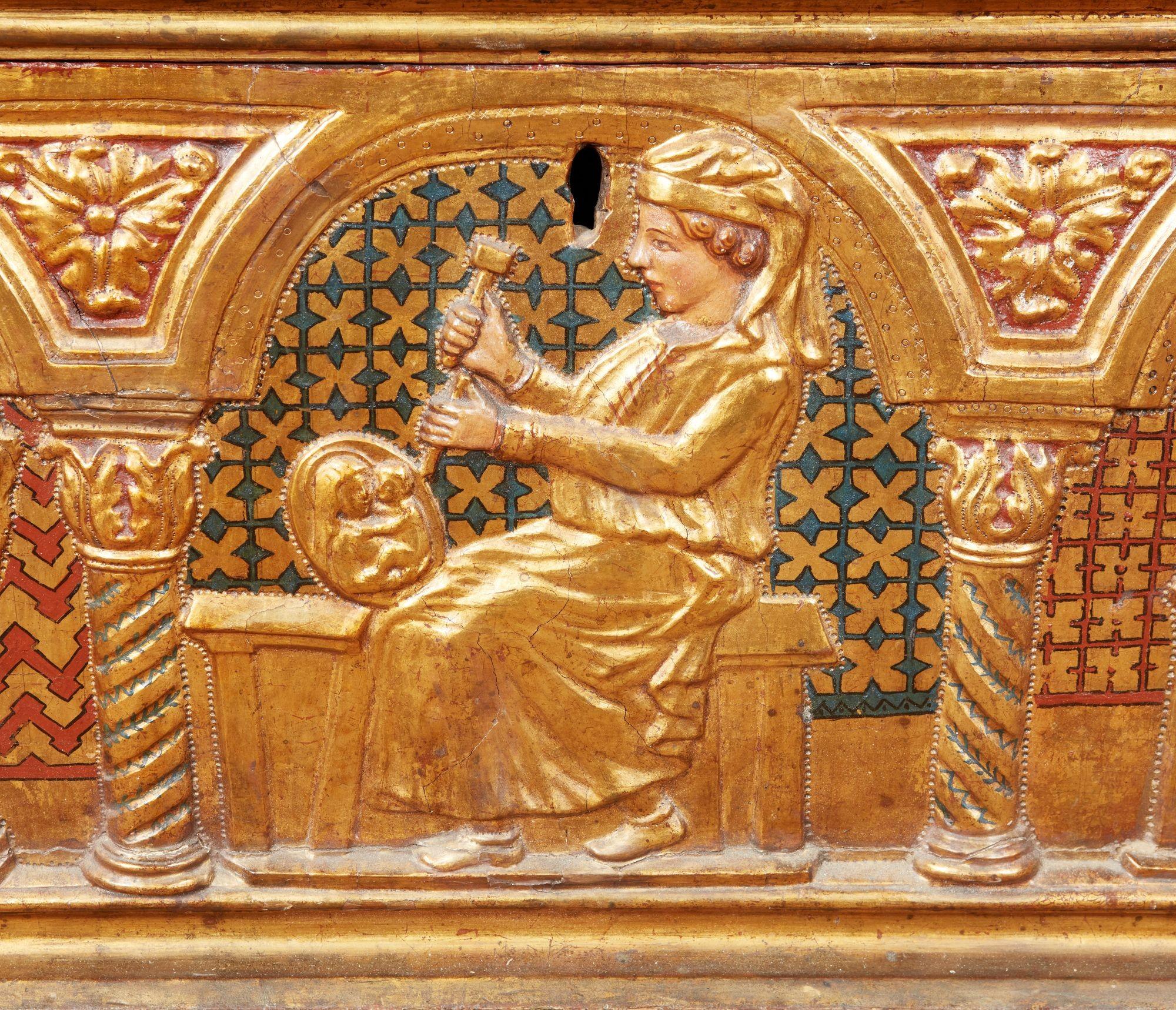 Florentiner Giltwood Kassone im Zustand „Gut“ im Angebot in Greenwich, CT