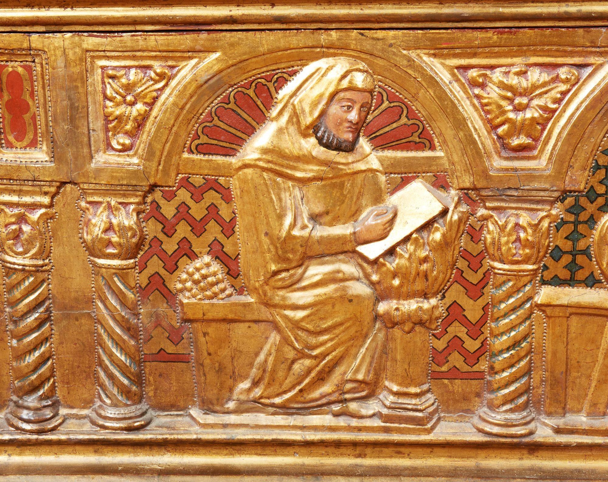 Florentiner Giltwood Kassone (Gips) im Angebot