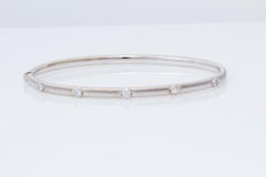 Florentine Hand-Engraved 18 Karat Bangle with Diamonds