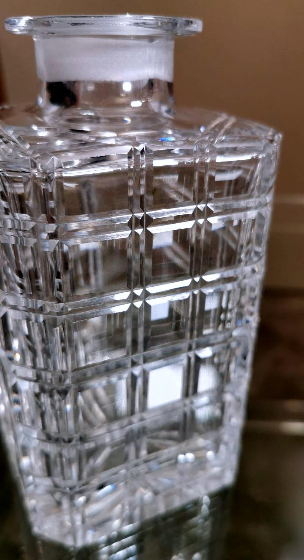 Florentine Handcrafted Crystal Bottle Geschliffen, geschliffen und poliert von Hand im Angebot 6