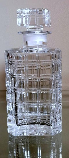 Florentine Handcrafted Crystal Bottle Ground, Cut And Polished By Hand
