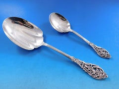 Florentines Besteckset aus Sterlingsilber mit Spitze von Reed & Barton für 12 Personen 63 Teile