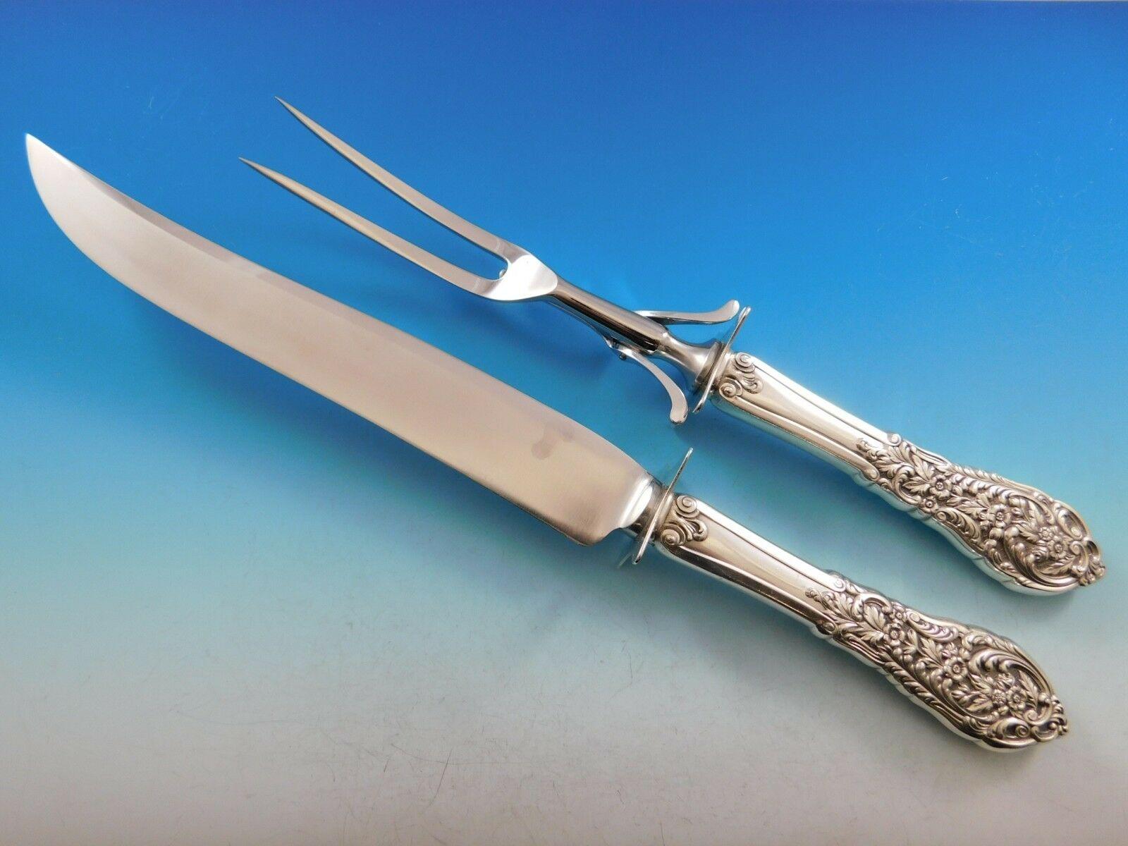 Florentine Lace by Reed & Barton Sterling Silver Flatware Set Service 140 Pieces For Sale 7
