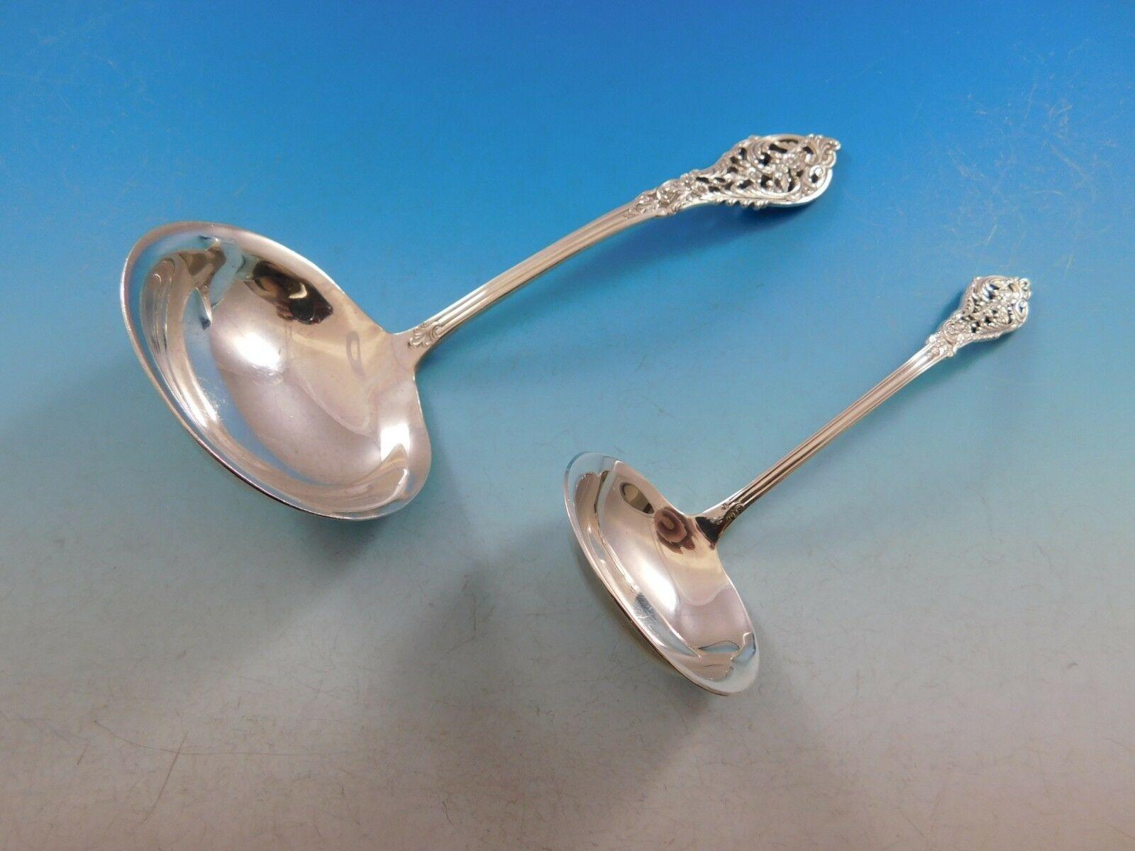 Florentine Lace by Reed & Barton Sterling Silver Flatware Set Service 140 Pieces For Sale 4