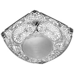 Florentine Large Pierced Silver Bowl