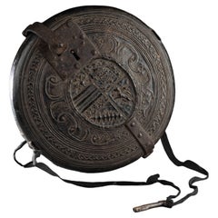 Antique Florentine Leather Casket, 16th Century