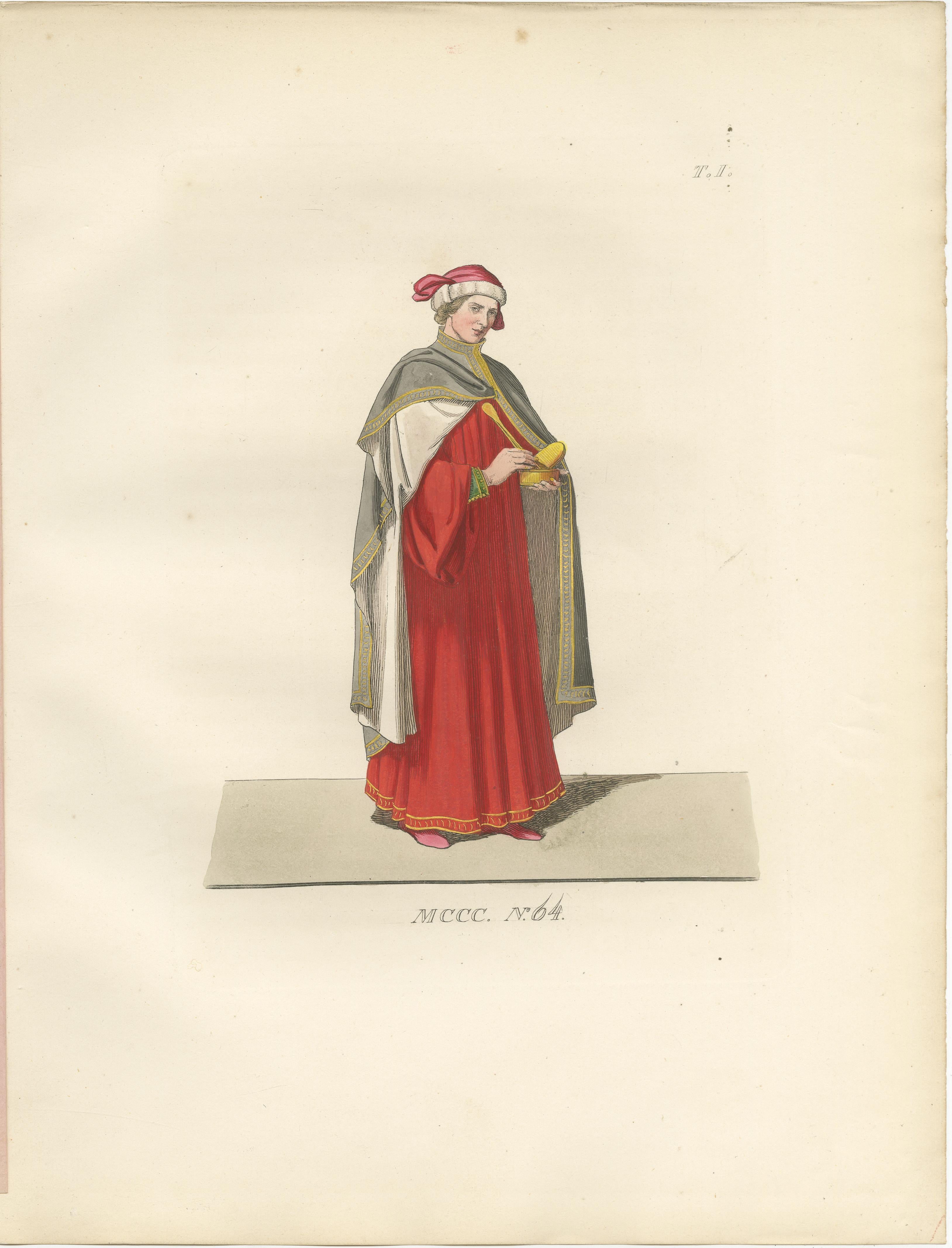 Florentine Matron, Roman Senator & Renaissance Physician in Historic Dress, 1845 For Sale 2