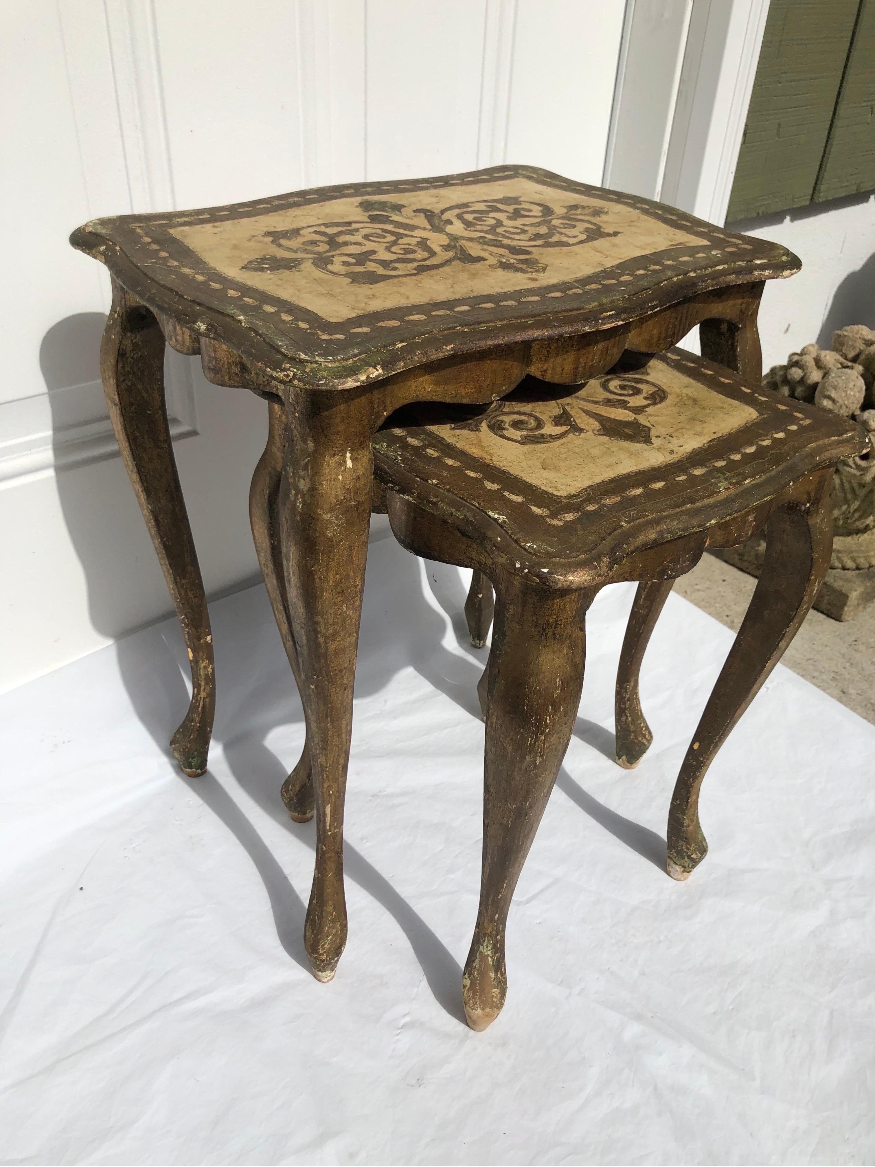 Sold Florentine Nesting Table Set 8