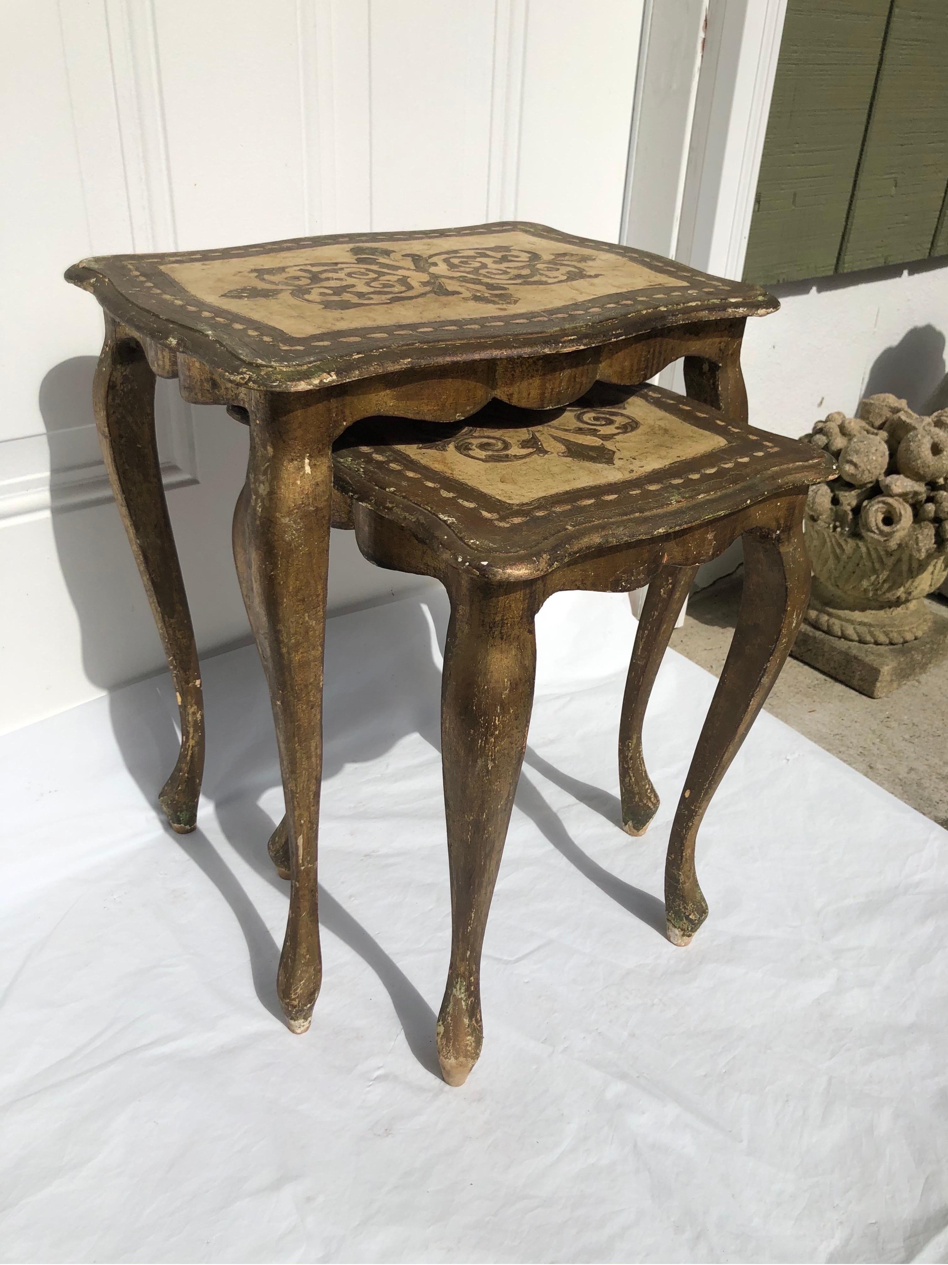 Sold Florentine Nesting Table Set 12