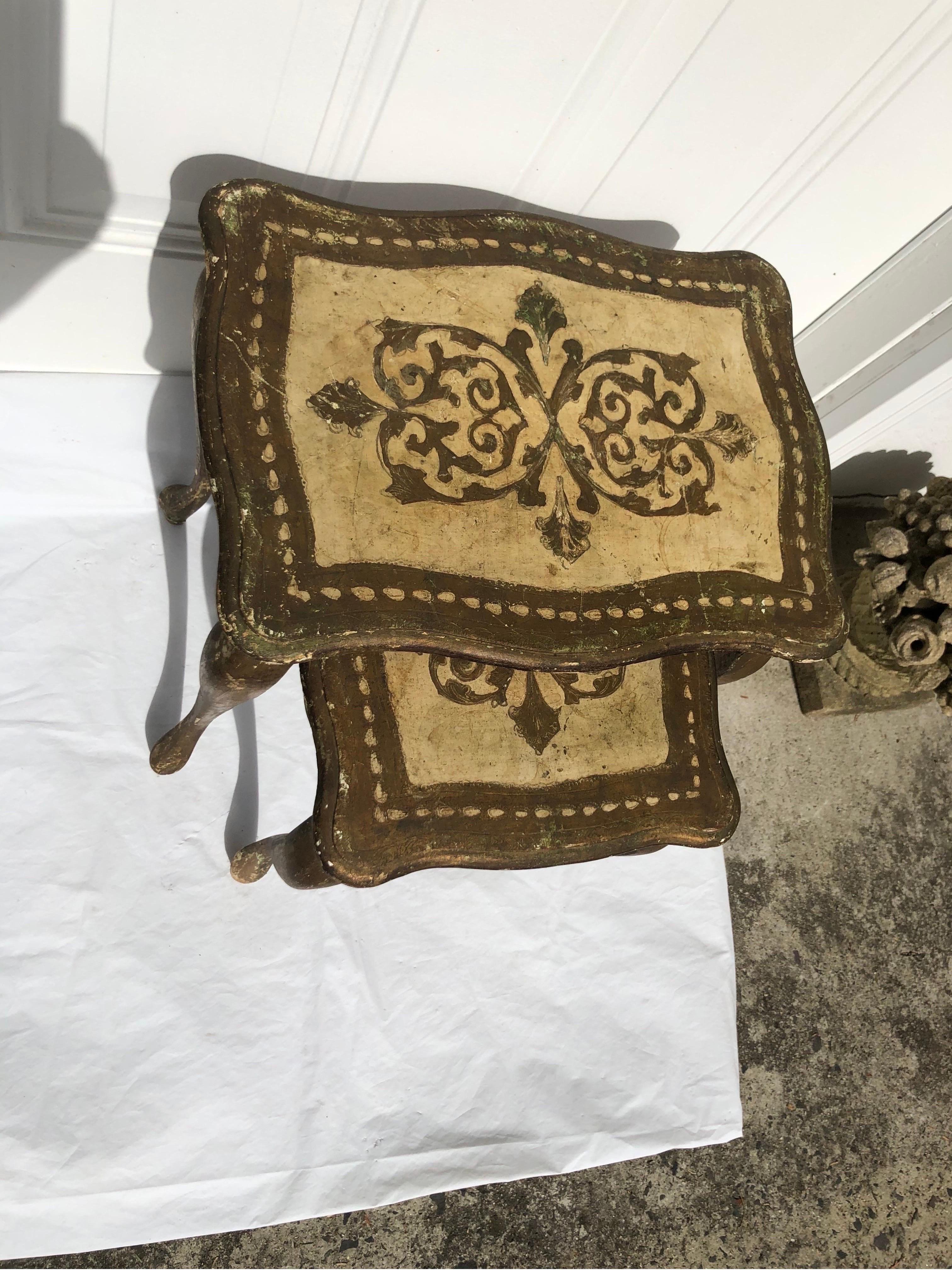 Sold Florentine Nesting Table Set 14