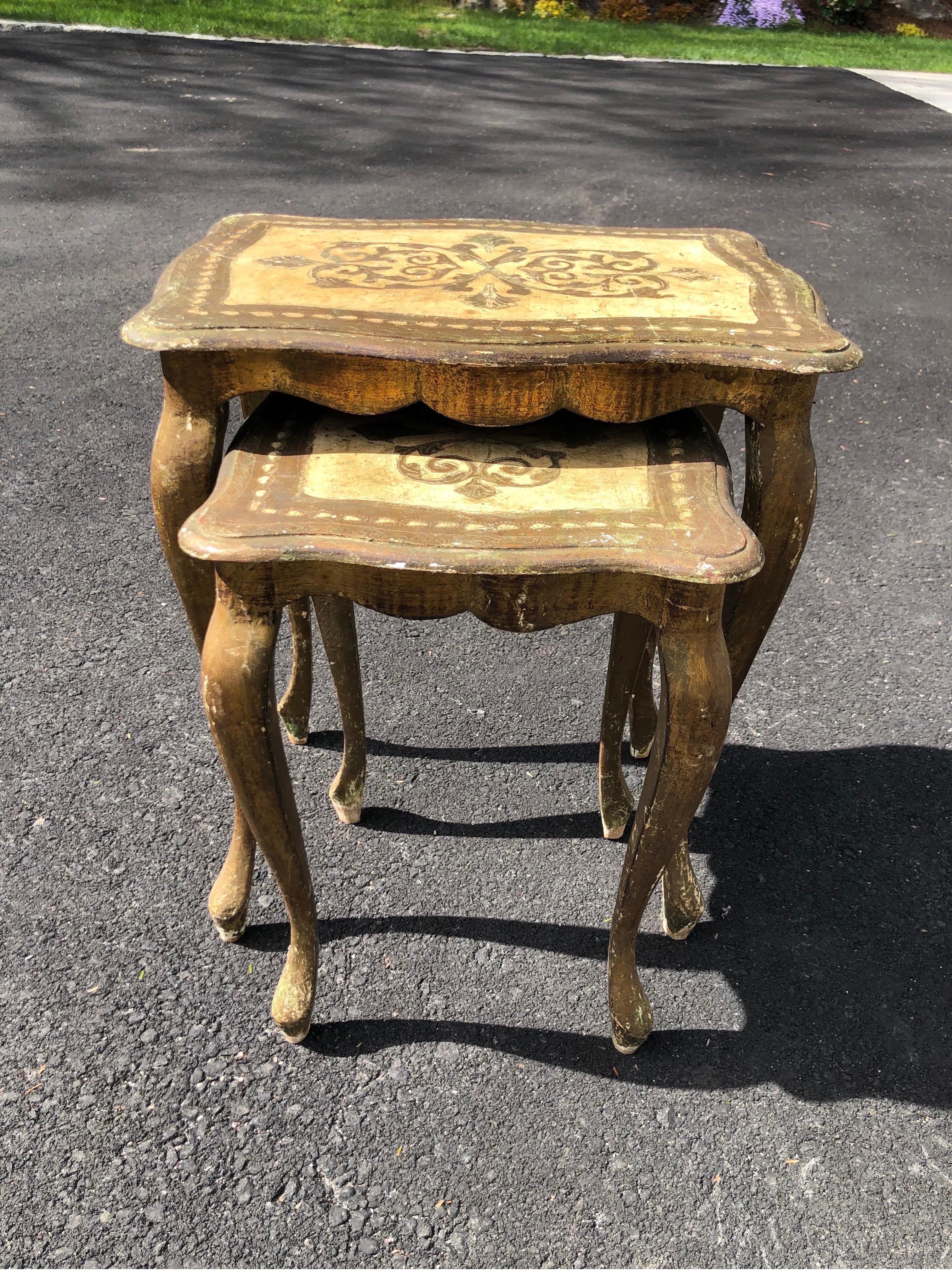 Sold Florentine Nesting Table Set In Good Condition In Redding, CT