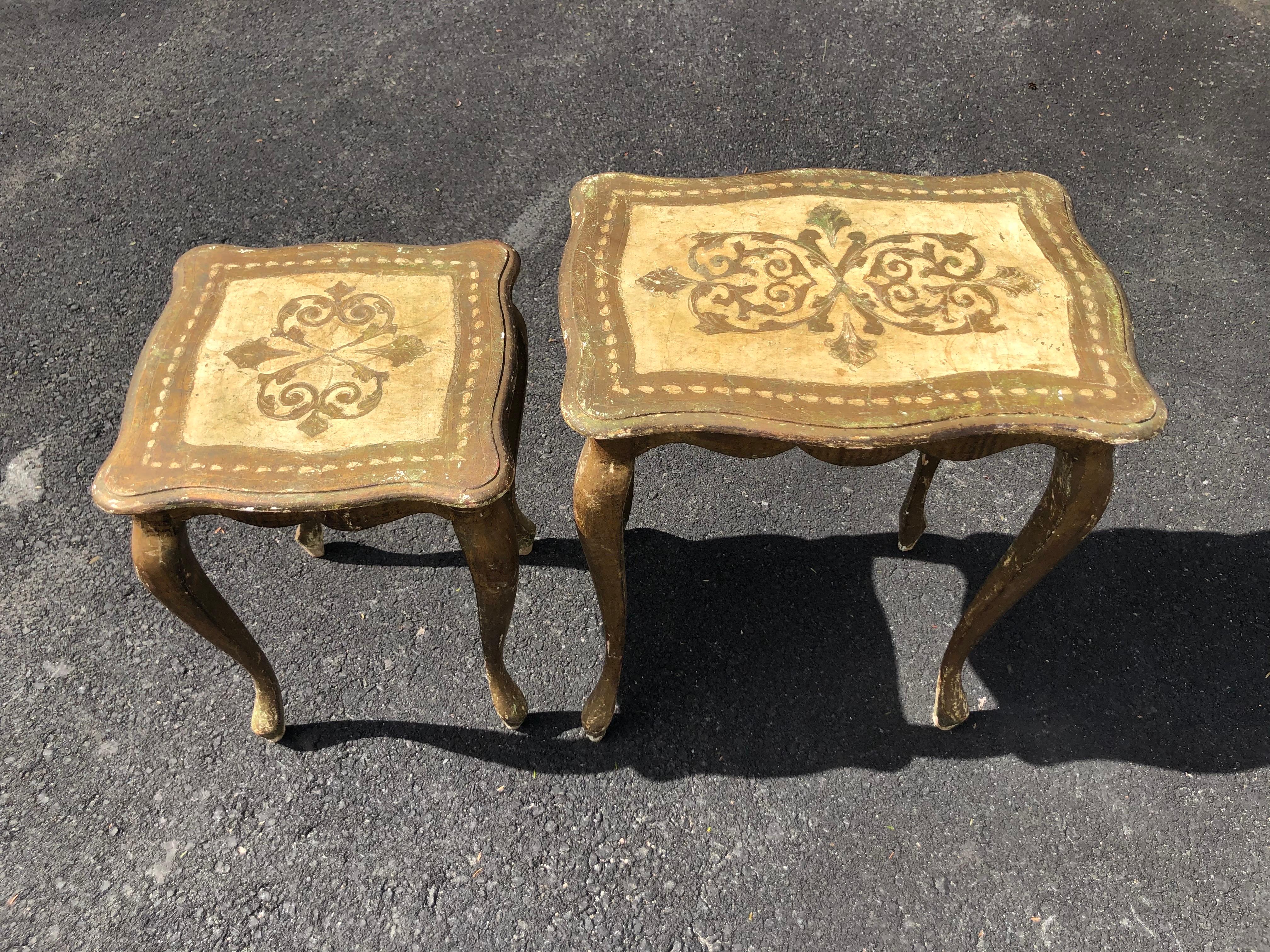 Sold Florentine Nesting Table Set 1