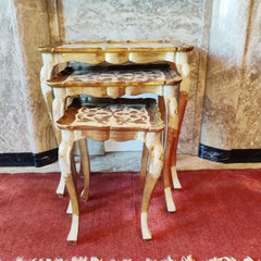 Tables gigognes Florentine par Fratelli Paoletti, années 1920