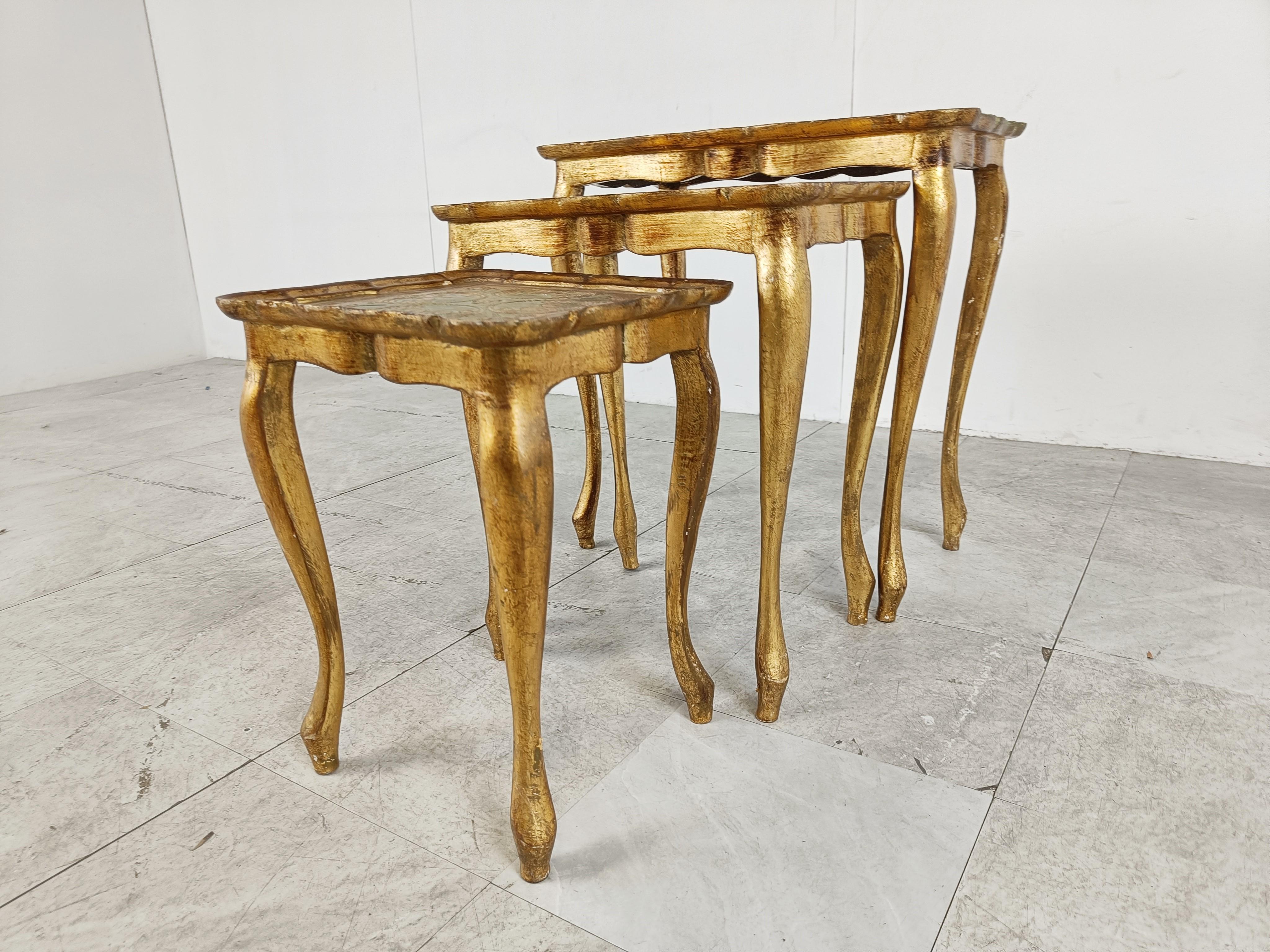 Florentine Netsing Tables by Fratelli Paoletti, 1920s In Good Condition In Leuven, Vlaams Gewest