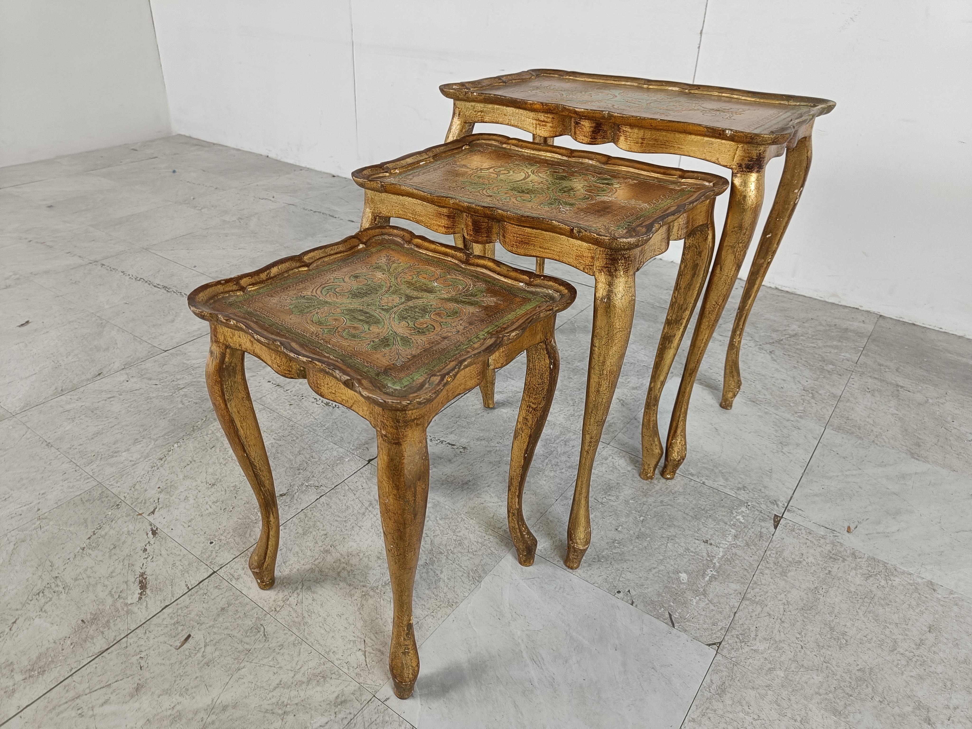 Early 20th Century Florentine Netsing Tables by Fratelli Paoletti, 1920s