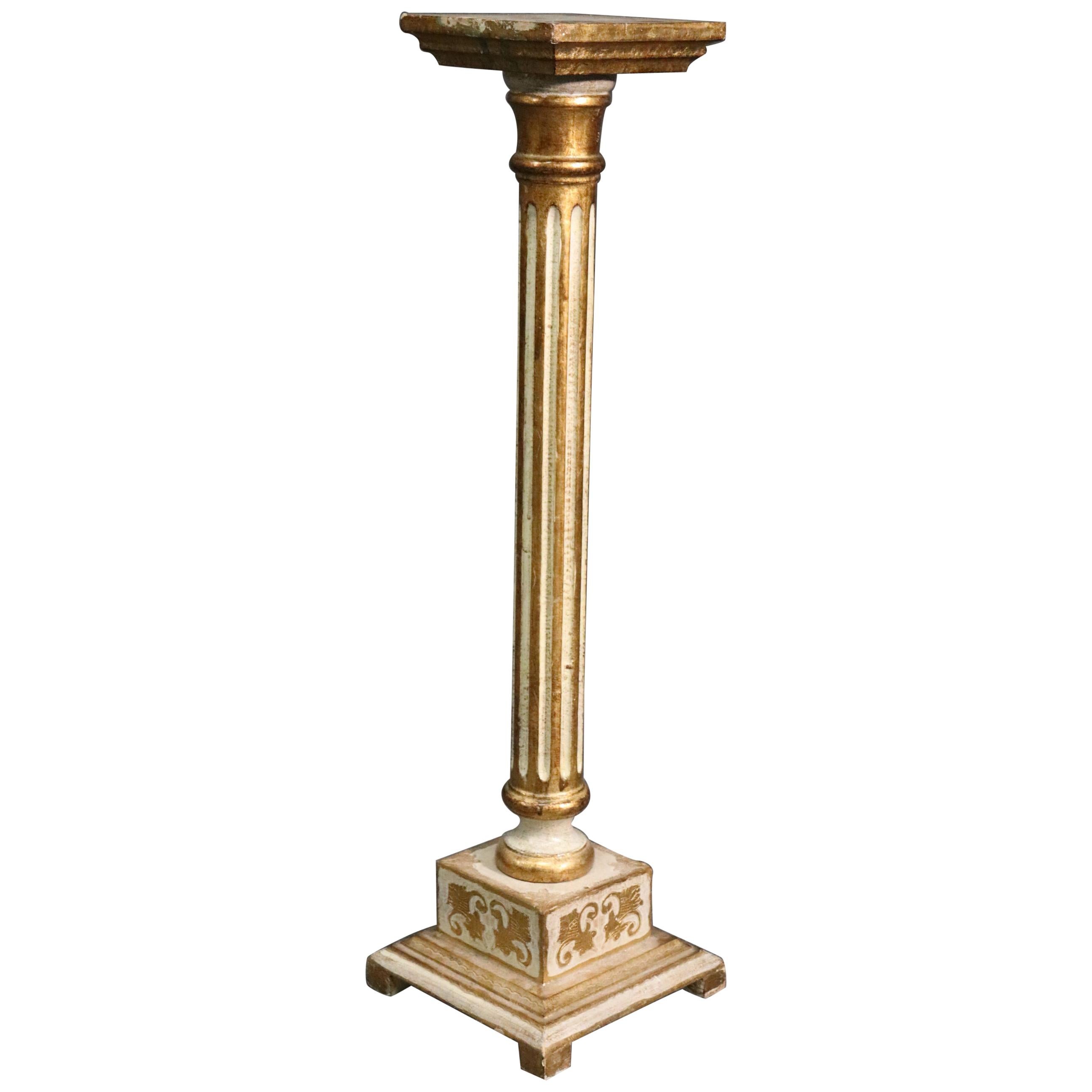 Art Deco Fluted Column Pedestal at 1stDibs