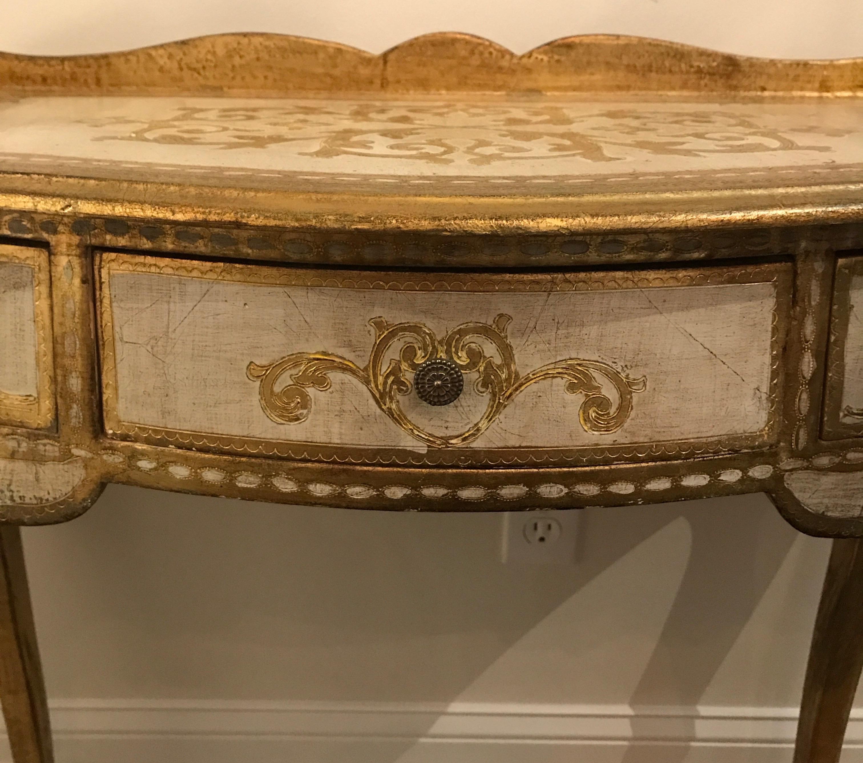 Florentine Painted Vanity/Desk 4