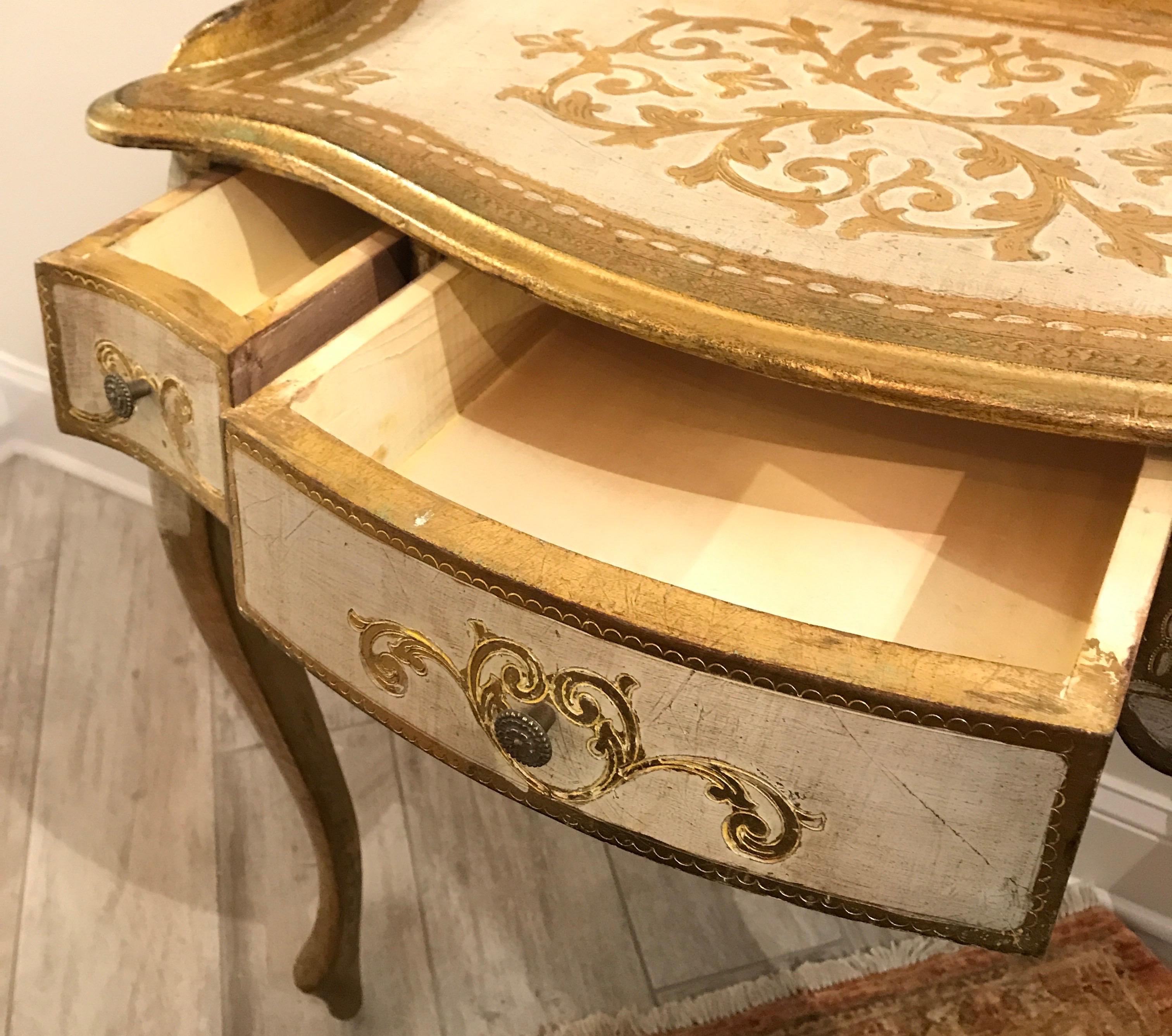Florentine Painted Vanity/Desk 6