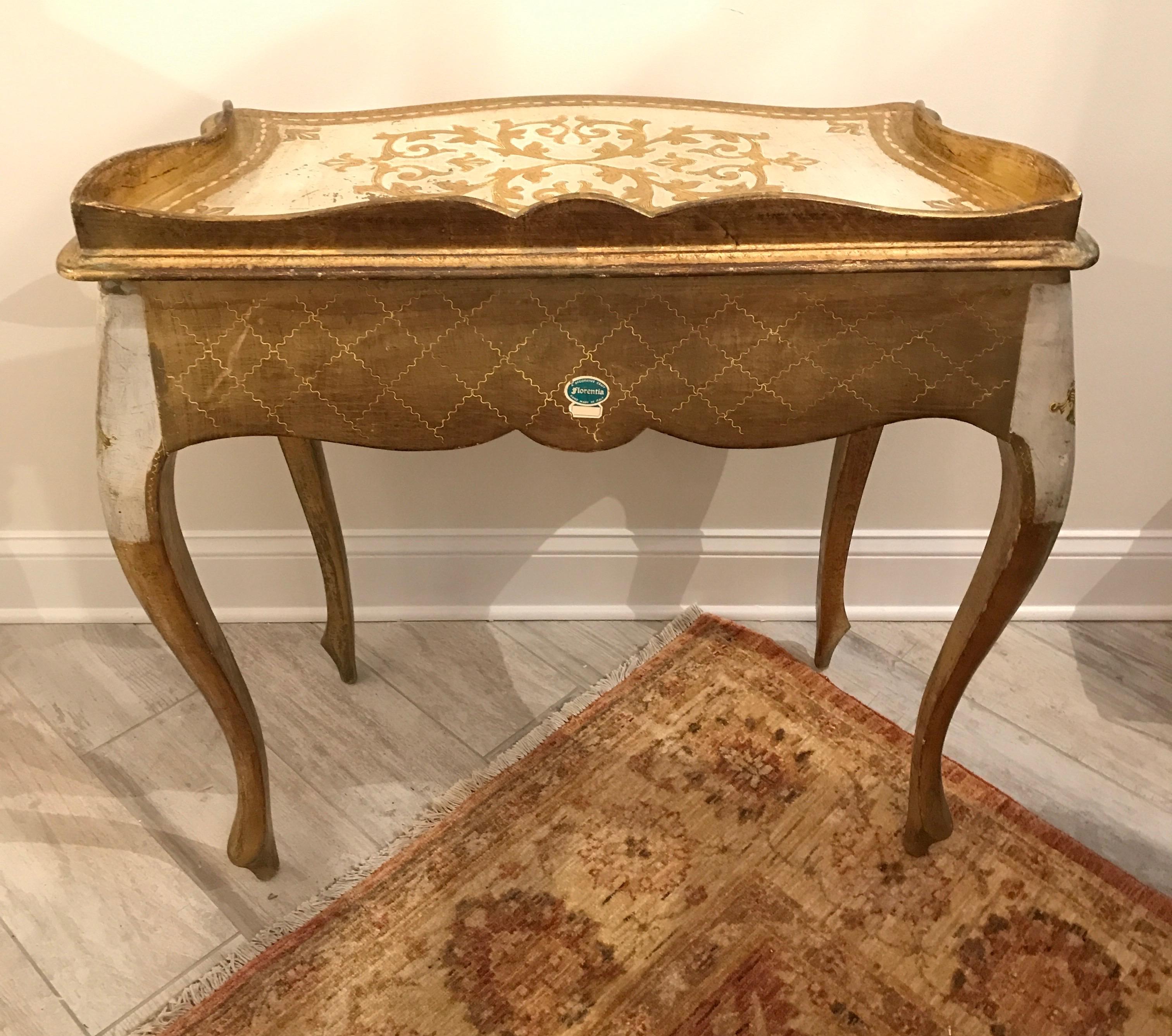 Florentine Painted Vanity/Desk 8