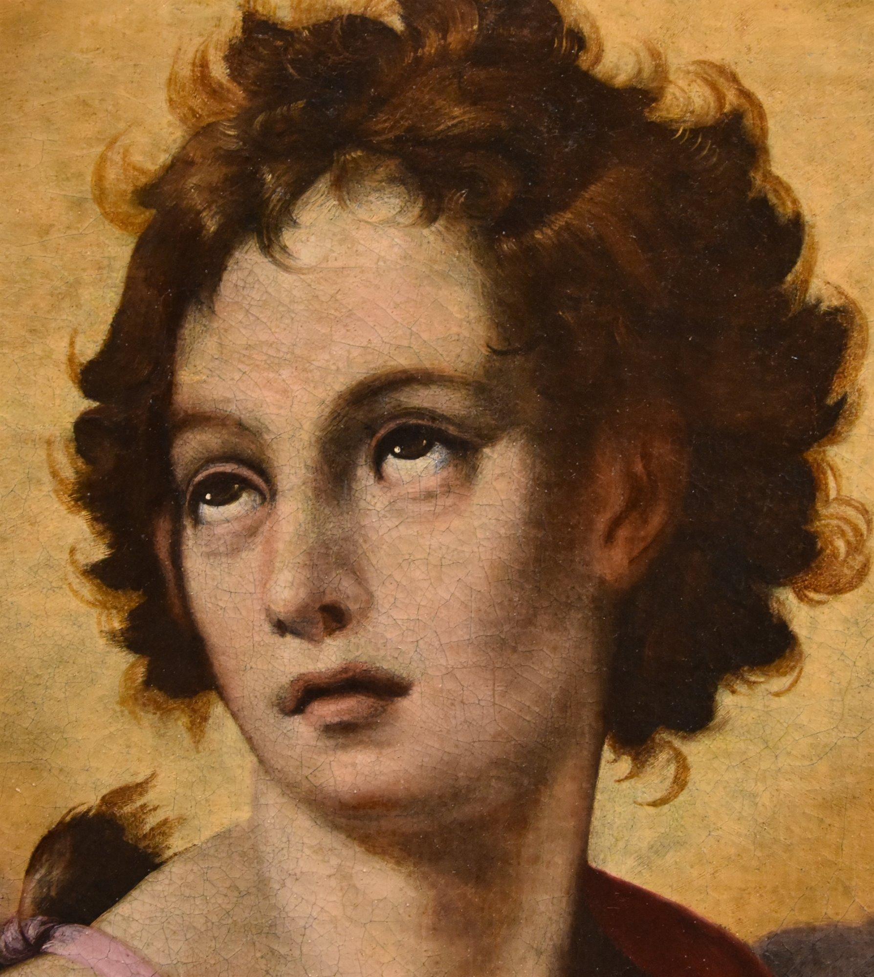 Saint John Baptist 16/17. Jahrhundert Gemälde Öl auf Leinwand Alter Meister Toskana Schule (Alte Meister), Painting, von Florentine painter, 16th-17th century 