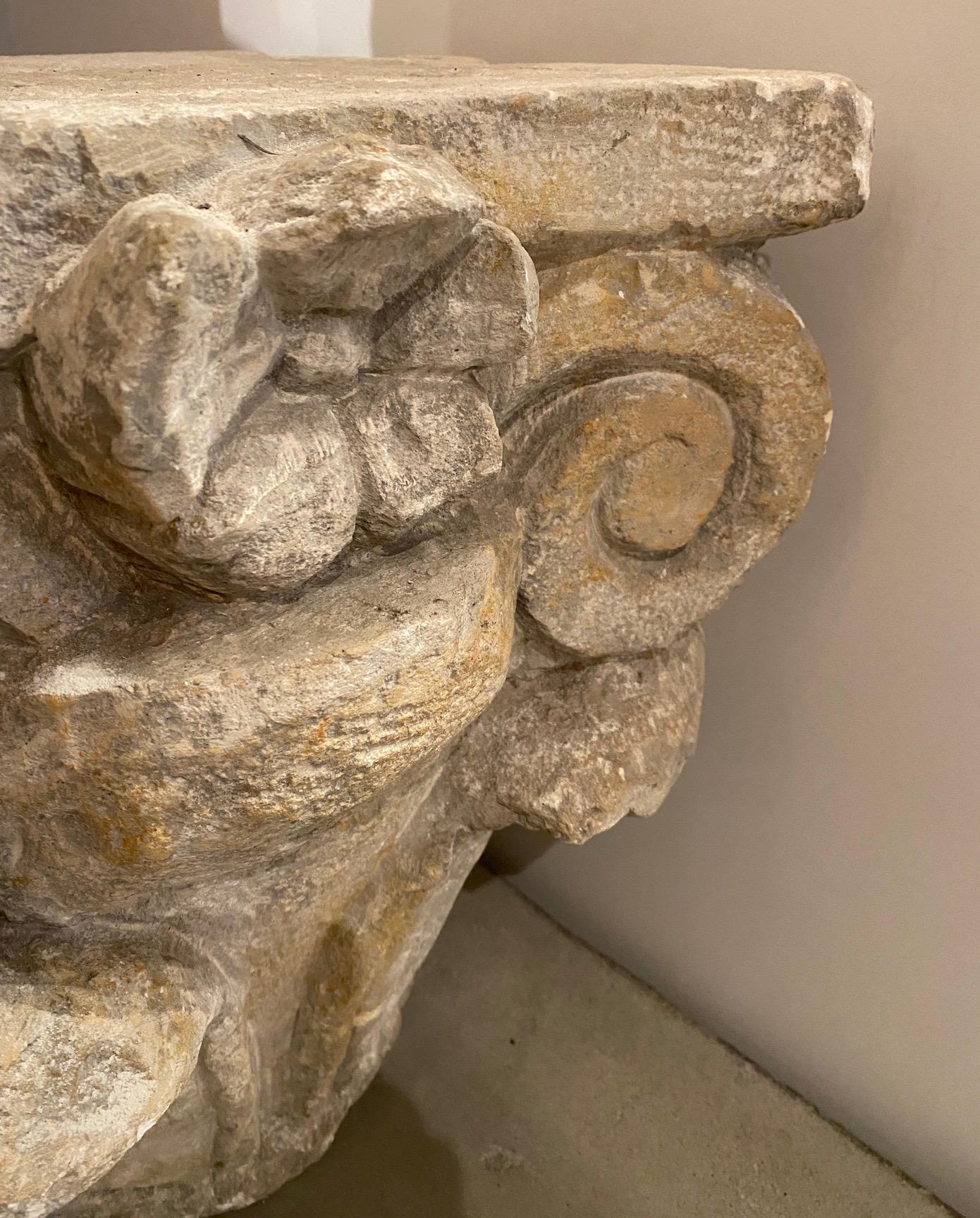 18th Century and Earlier Florentine Stone Capital