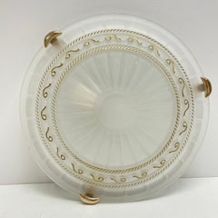 Florentine Style Murano Glass Flush Mount Ceiling Light, Italy, 1980s