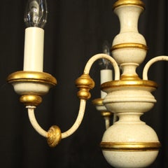 Florentine Triple Light Polychrome Chandelier