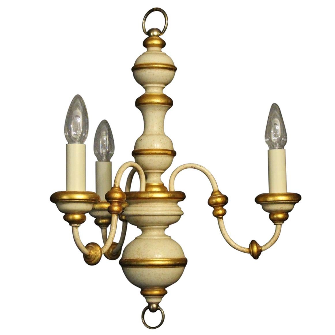Triple Articulating Mercery Glass Chandelier at 1stdibs