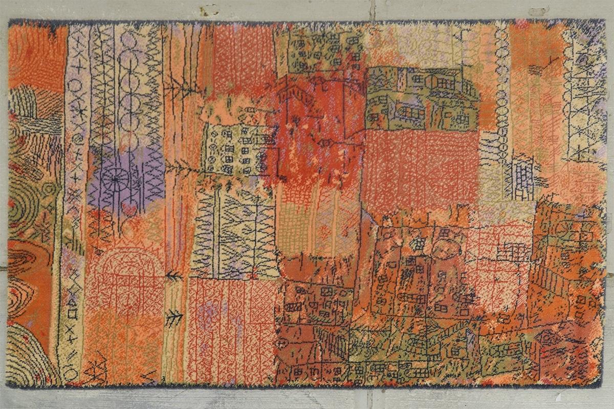 Scandinavian Modern Florentinisches Villenviertel Art Rug by Ege Axminster A/S, After Paul Klee