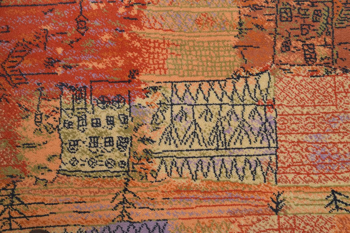 Florentinisches Villenviertel Art Rug by Ege Axminster A/S, After Paul Klee In Good Condition In The Hague, NL