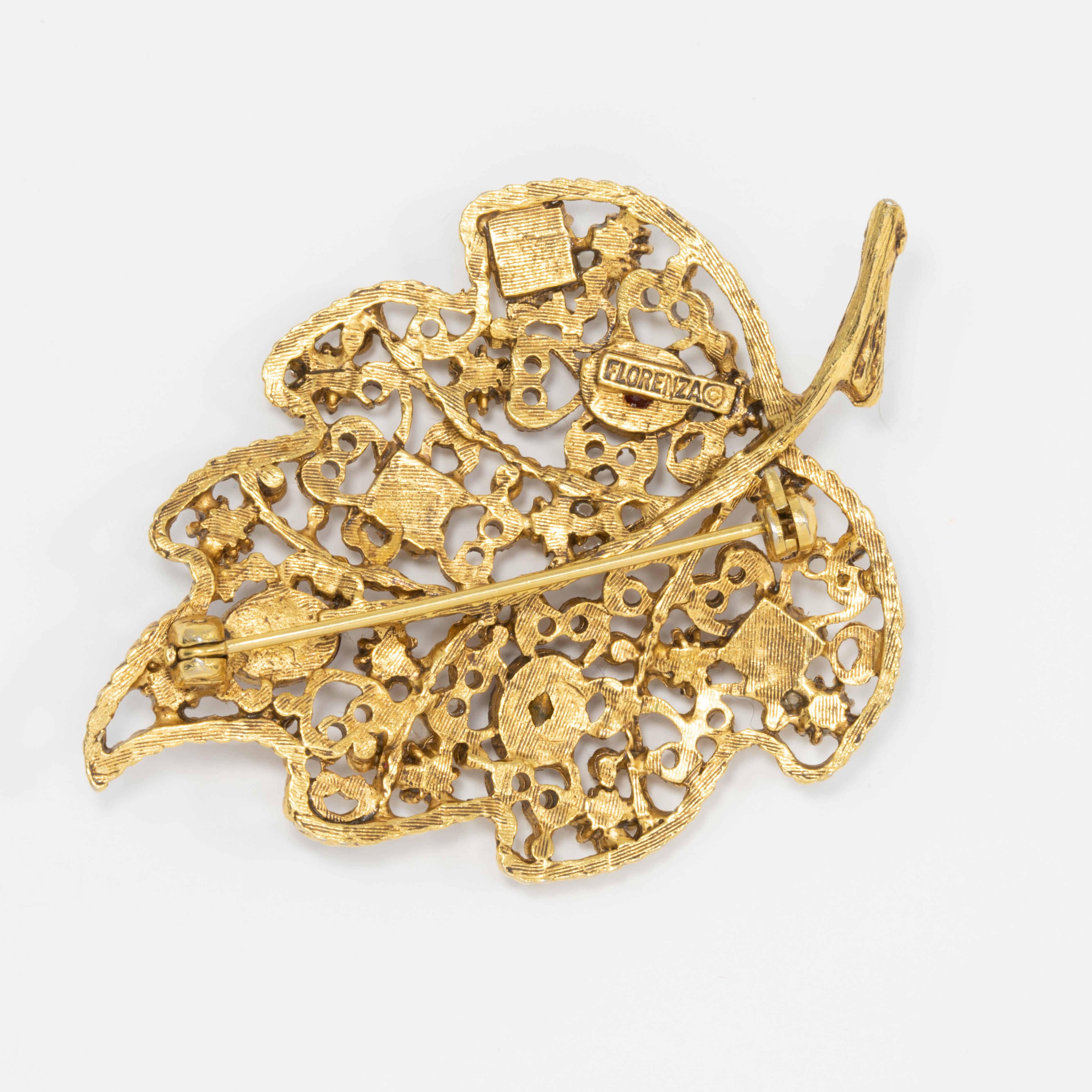 florenza brooch with pearls