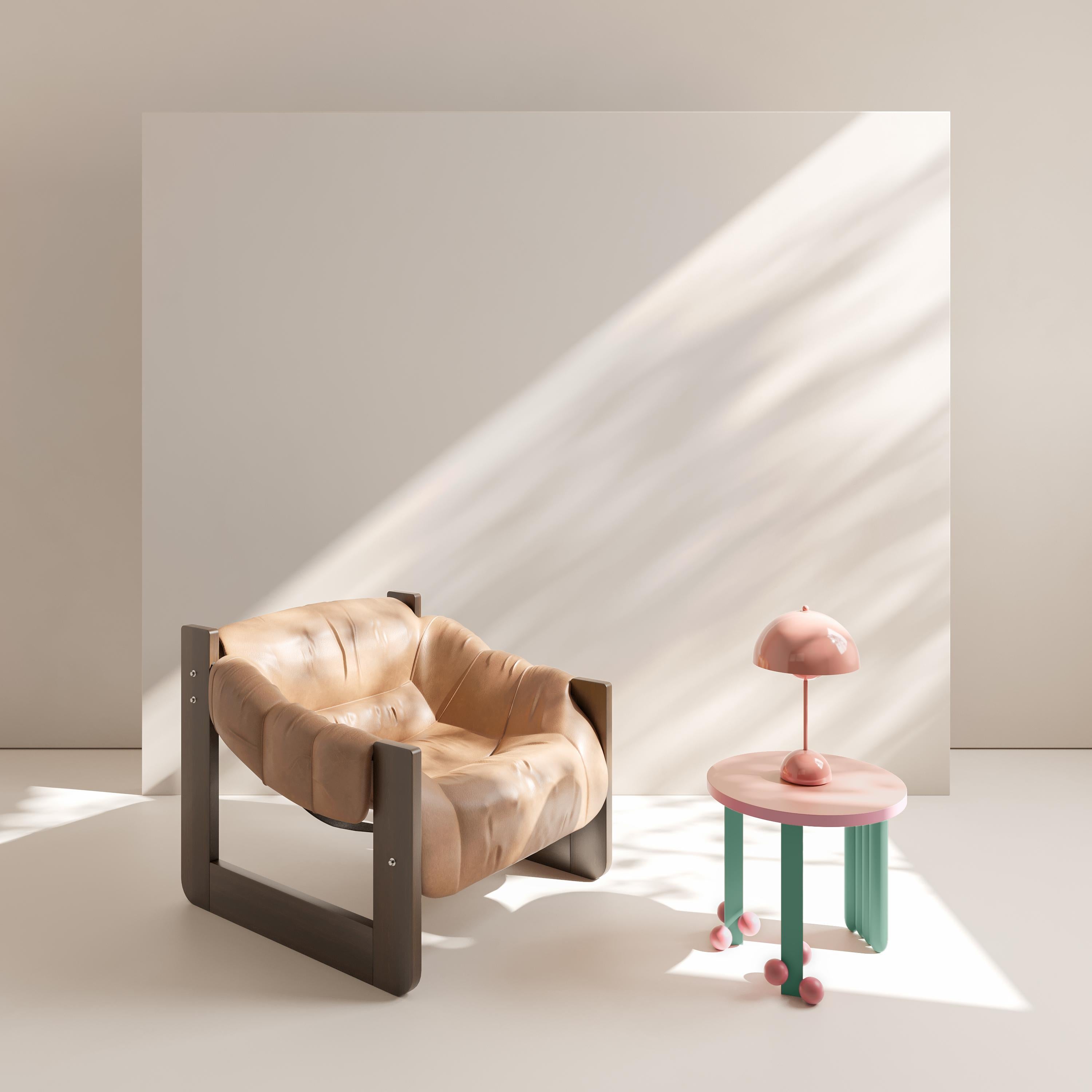Lacquered Floresta Side Table For Sale