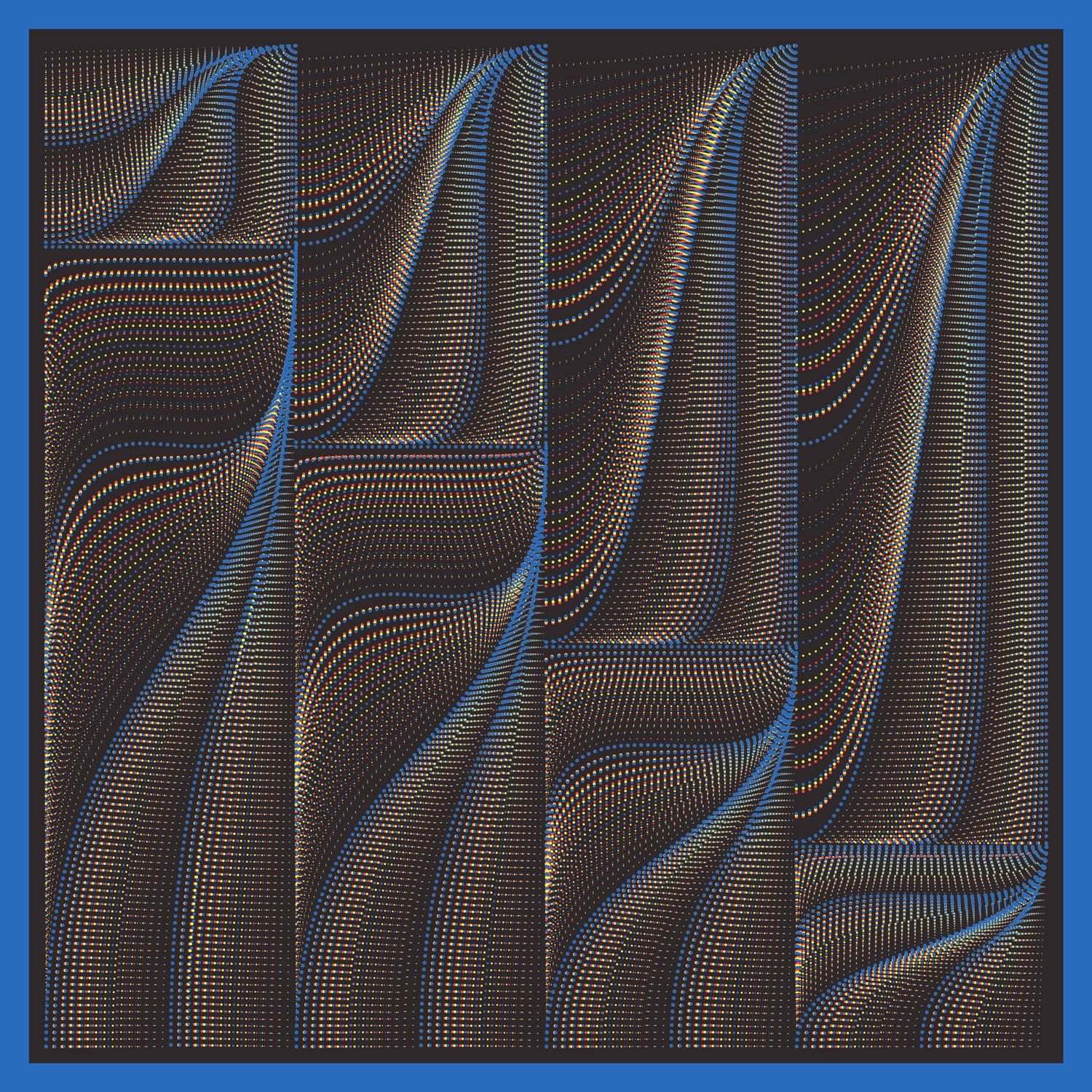 Florian & Michaël Quistrebert Abstract Print – SLOWAVE (Blau)