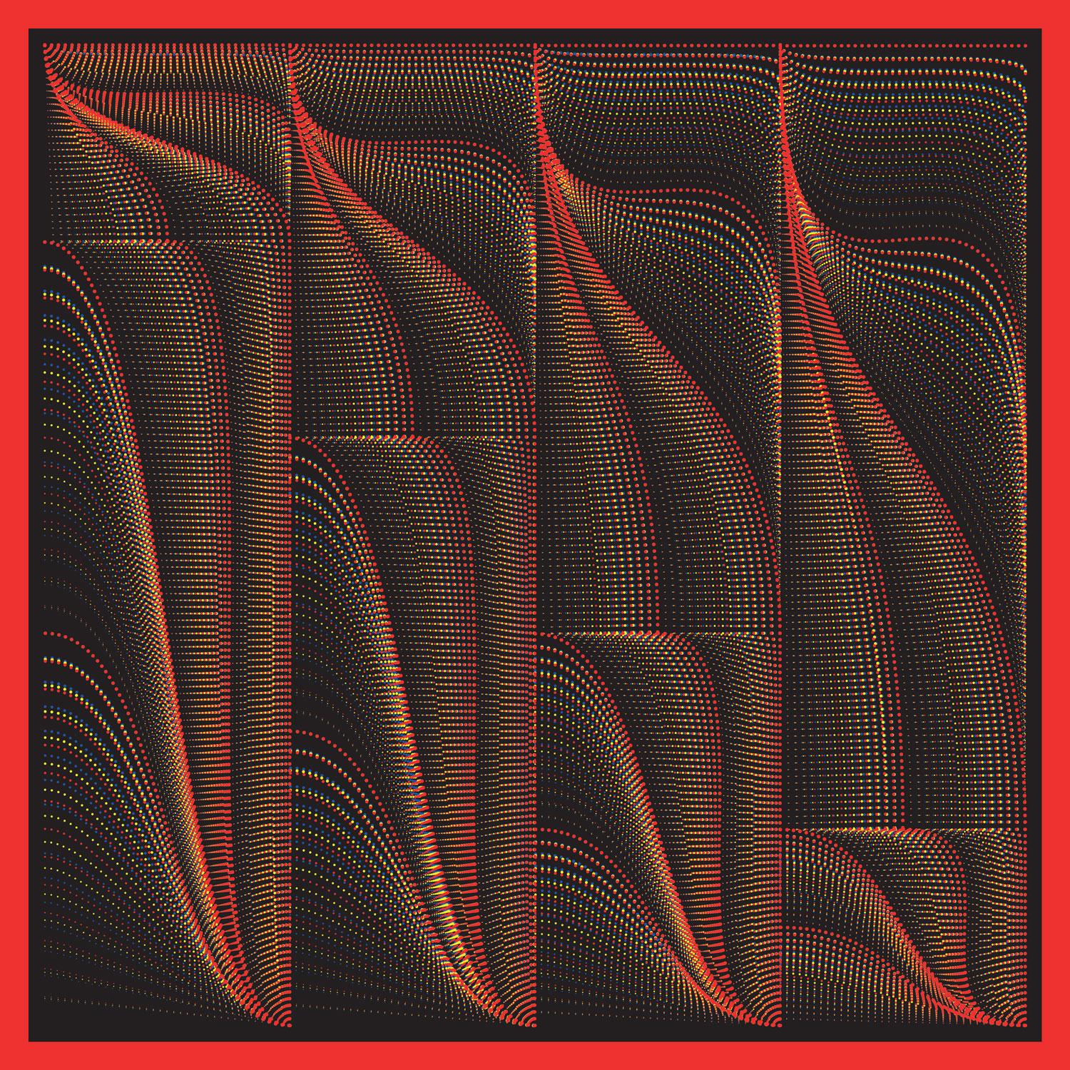Florian & Michaël Quistrebert Abstract Print - SLOWAVE (Red)