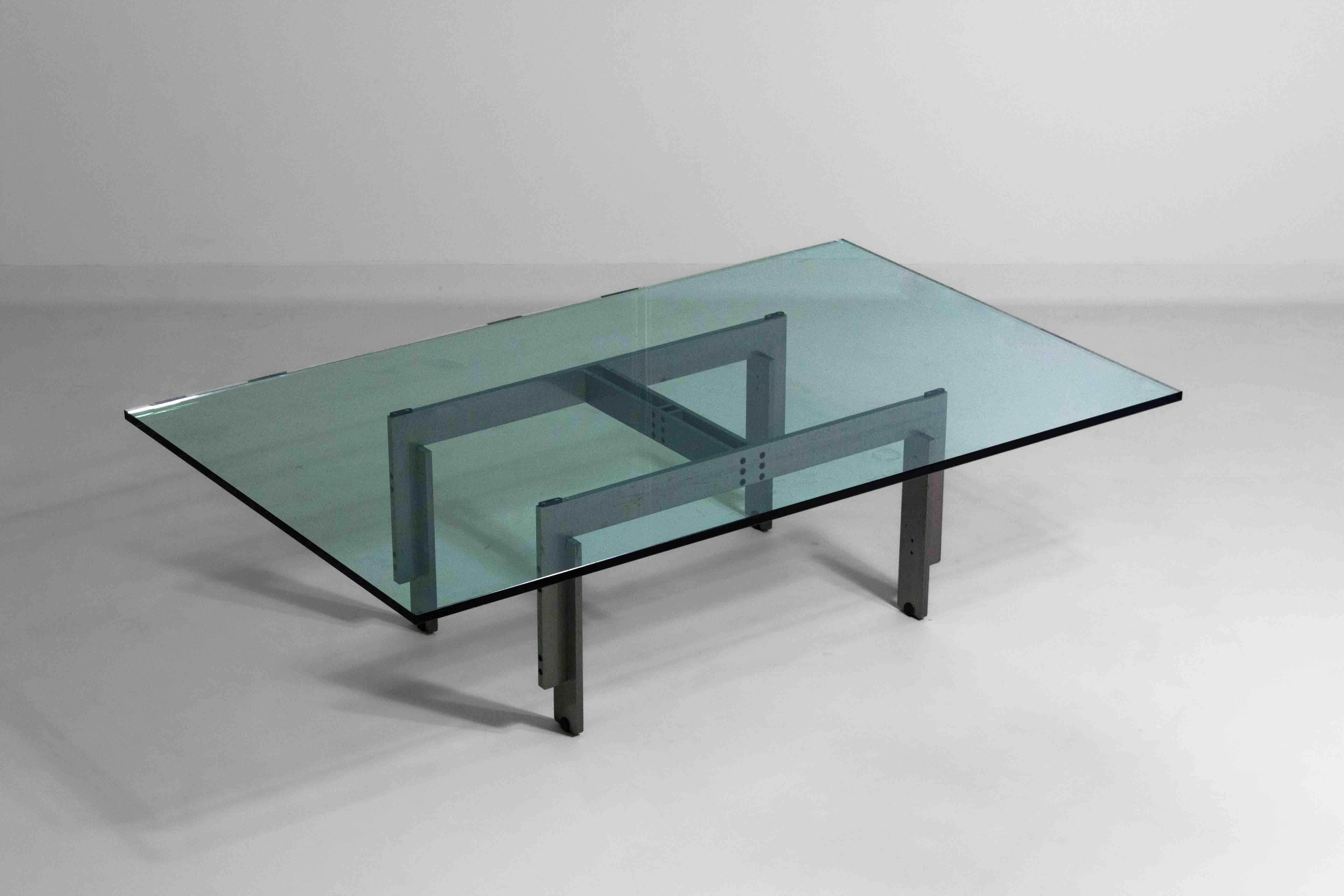 Table basse Florian en acier de Carlo Scarpa Bon état - En vente à Antwerpen, VAN
