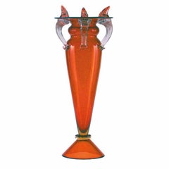 Florian II Medium Red Glass Vase by Borek Sipek for Driade