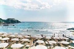 Quercetano Italy Due - Vue de plage et de mer avec parapluies, personnes et montagnes