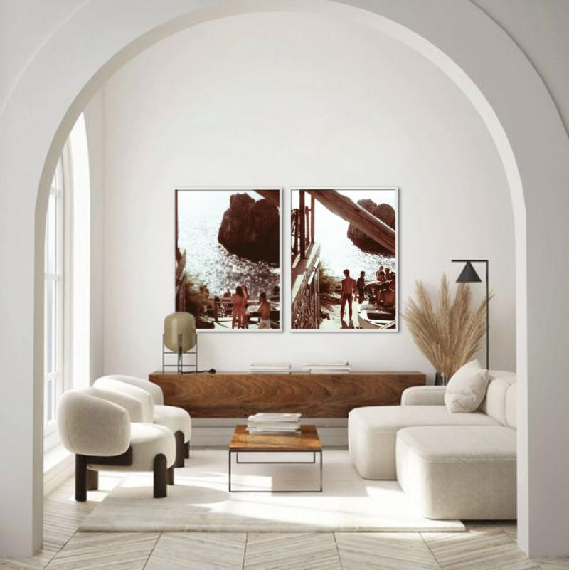 Ragazze, Capri Italien – Meeresansicht mit Menschen, Kunstfotografie, 2011 – Photograph von Florian Innerkofler